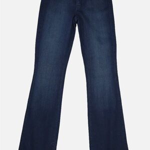 Indigo Blue Wide Leg Flare Jeans with Classic Denim